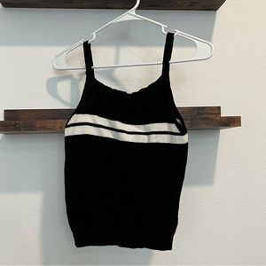 black/white stripe brandy melville sweater tank. one size (fits like a xs-small)